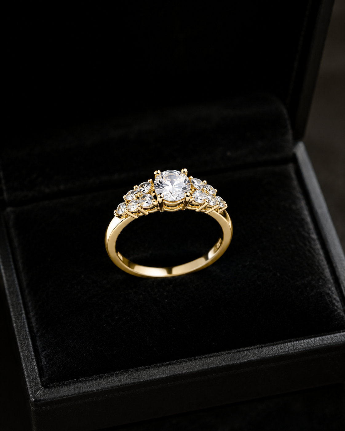 vs-39 Classic Crystal Gold Ring