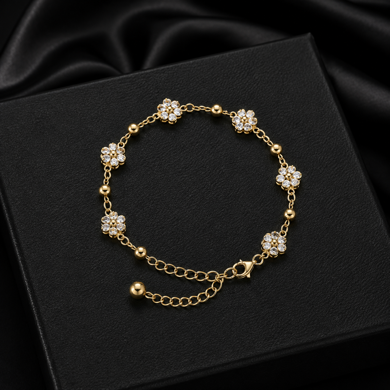 vs-24 Silver Crystal Chain Bracelet